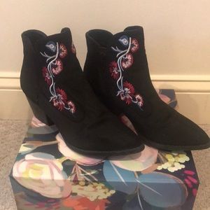 Embroidered Booties